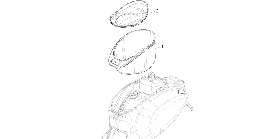 Helmet huosing - Undersaddle