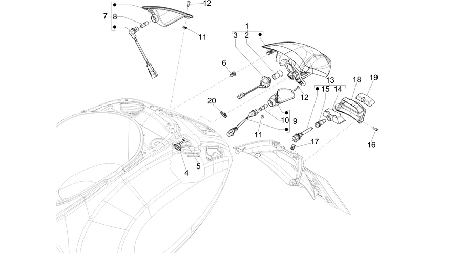 Rear headlamps - Turn signal lamps