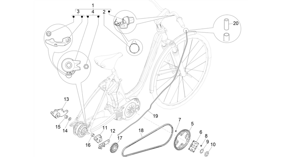 Gear shift (NUVINCI MECH)