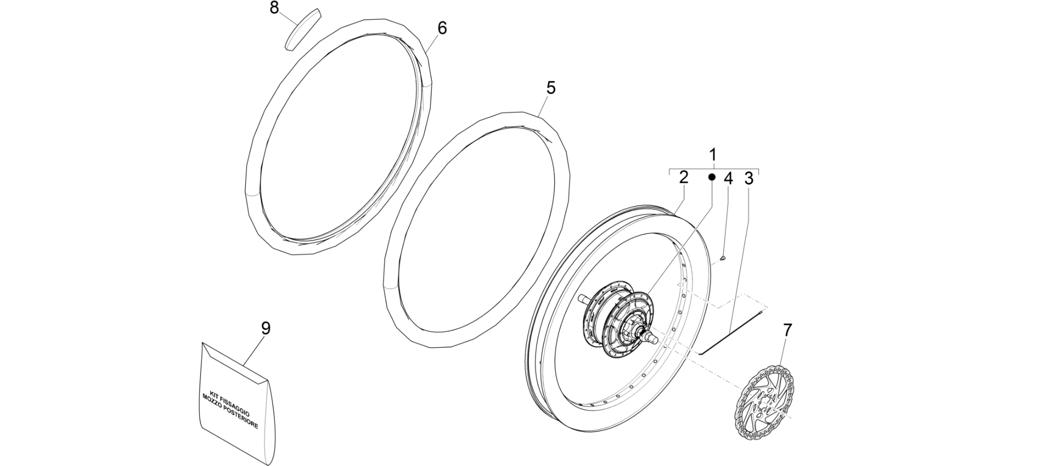 Rear wheel
