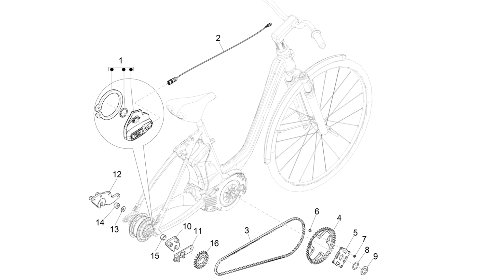 Gear shift (NUVINCI ELECTRIC)