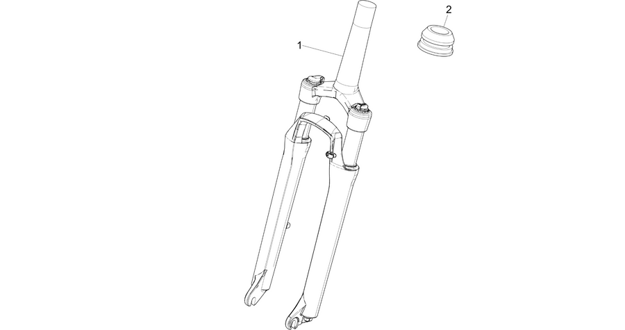 Fork/steering tube - Steering bearing unit