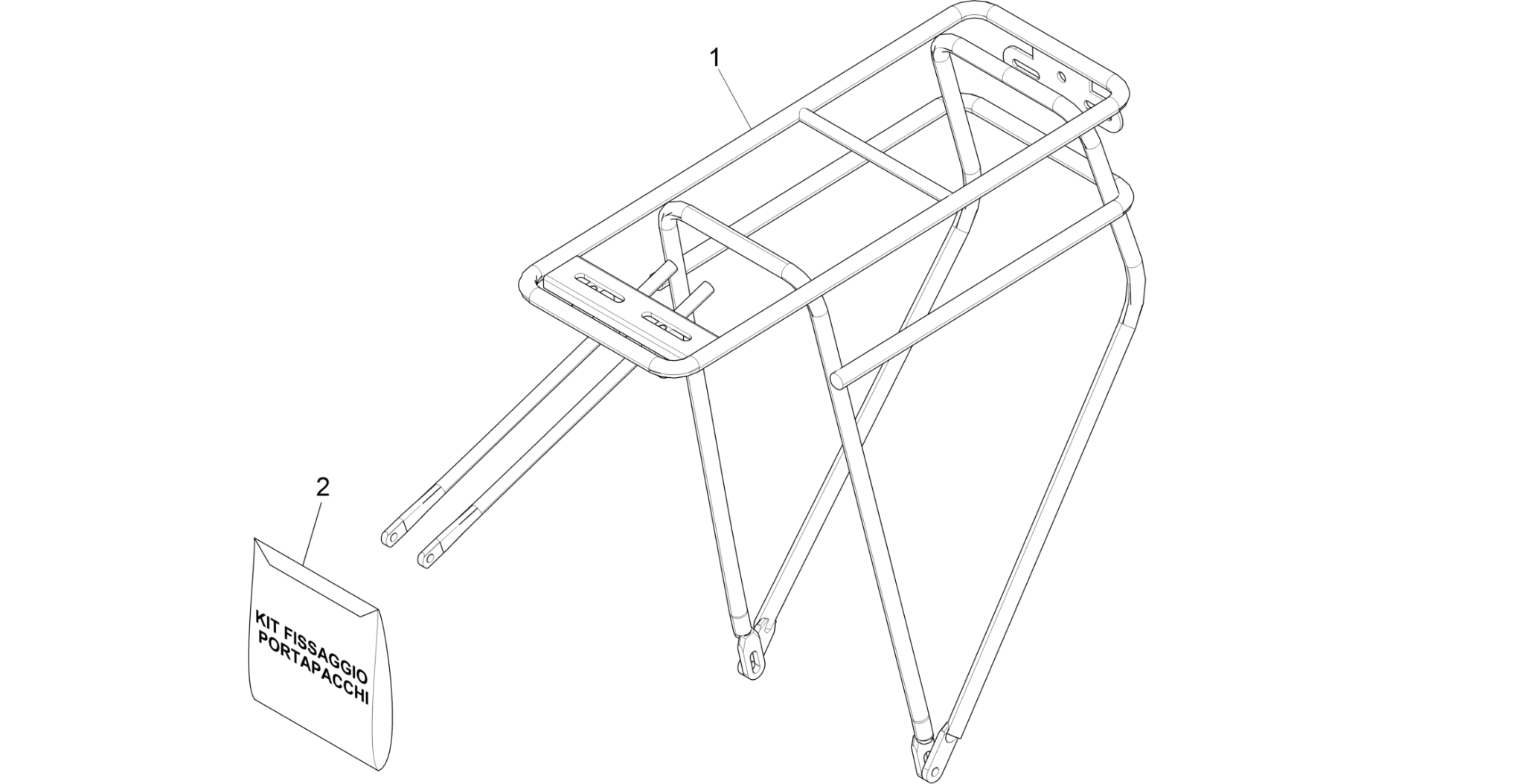 Rear luggage rack