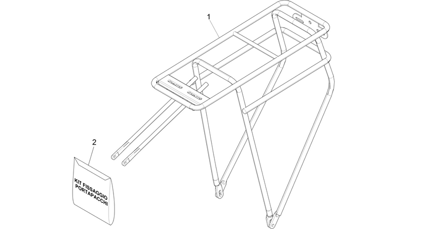 Rear luggage rack