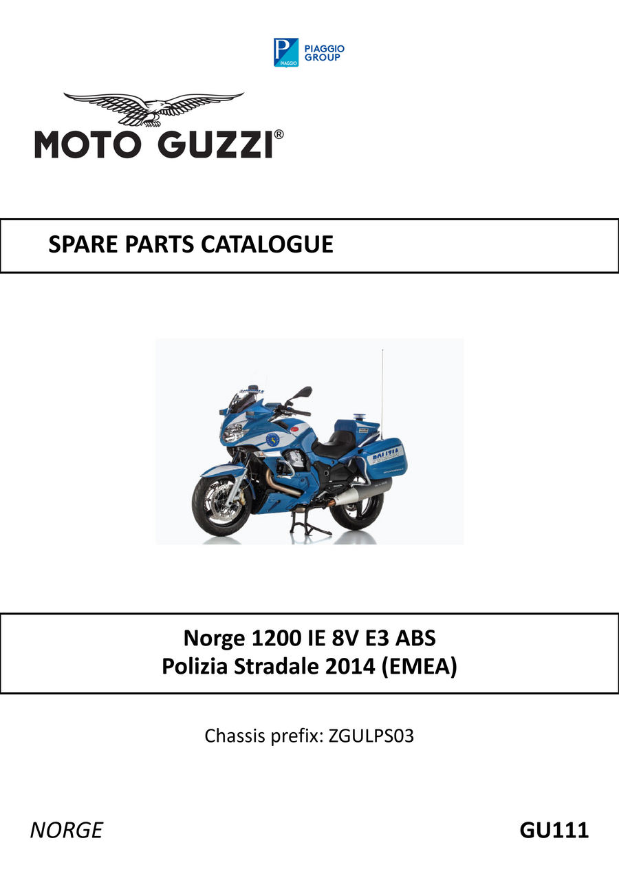 Norge 1200 IE 8V E3 ABS Polizia Stradale 2014 (EMEA)