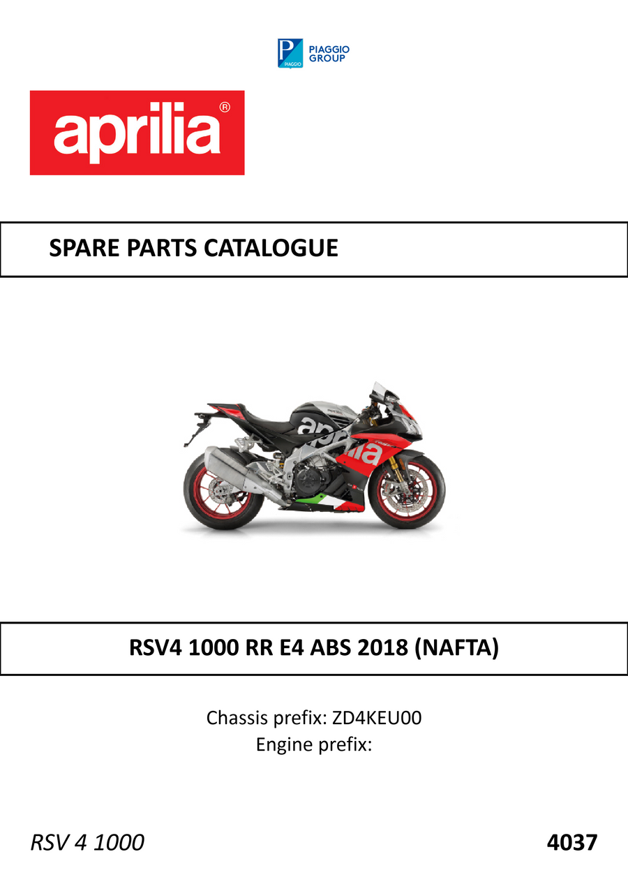RSV4 1000 RR E4 ABS 2018 (NAFTA)