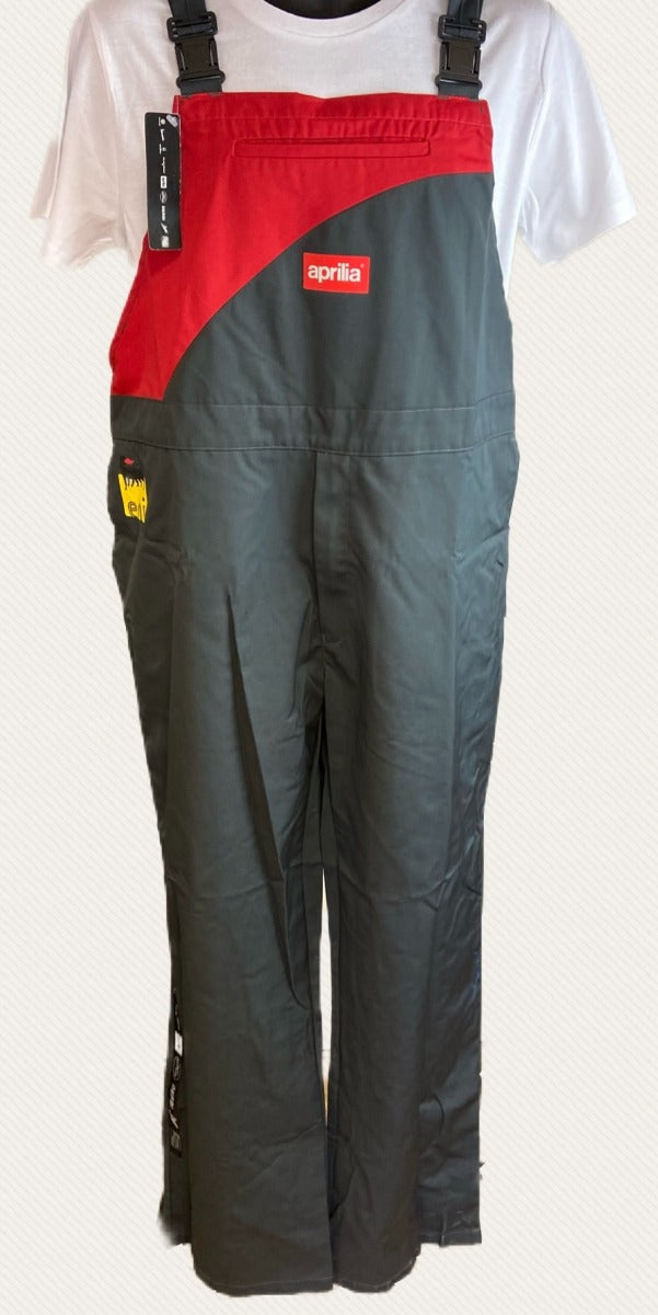 APRILIA DUNGAREES BLACK/RED