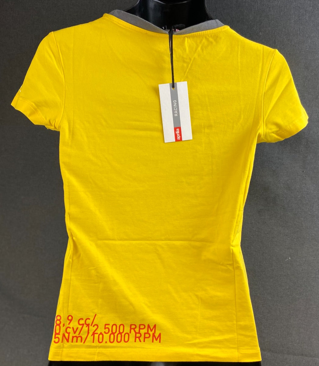 Aprilia Lady's Racing T-Shirt Yellow