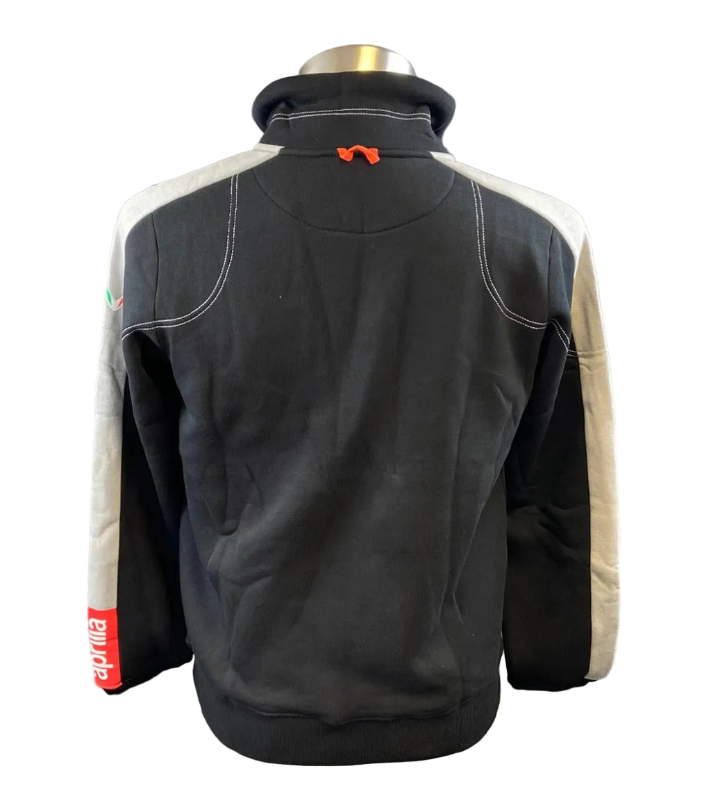 APRILIA MENS FULL ZIP SWEATSHIRT BLACK