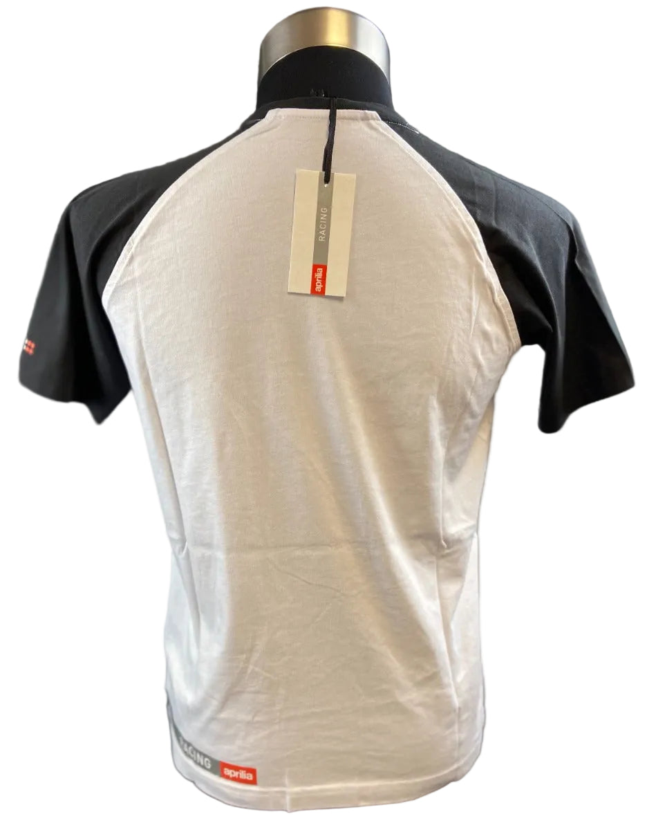 APRILIA MENS RACHING T-SHIRT WHITE