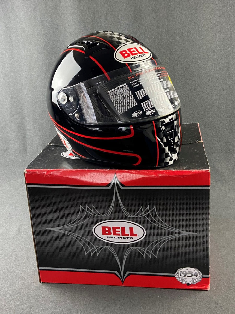 BELL HELMET BLACK AND RED
