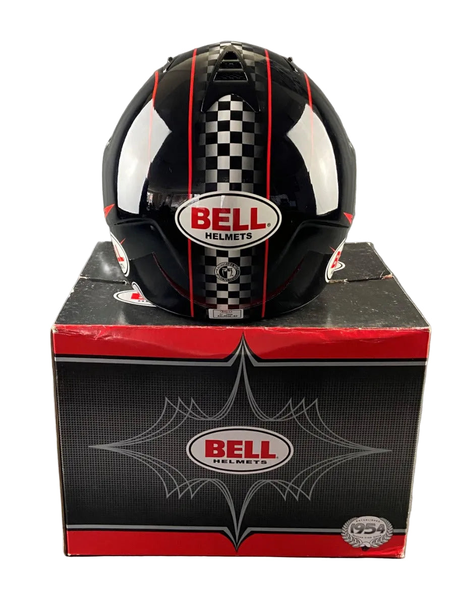 BELL HELMET BLACK AND RED