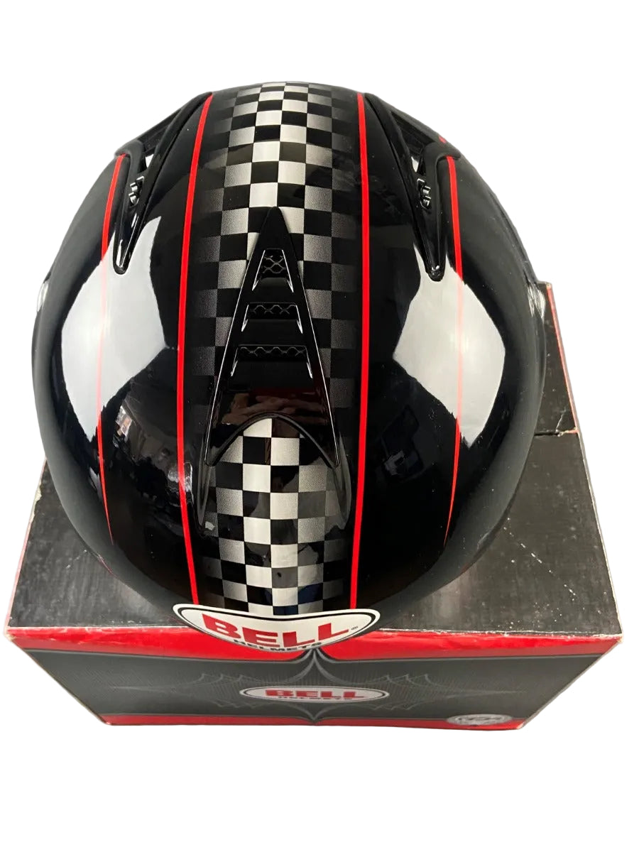 BELL HELMET BLACK AND RED