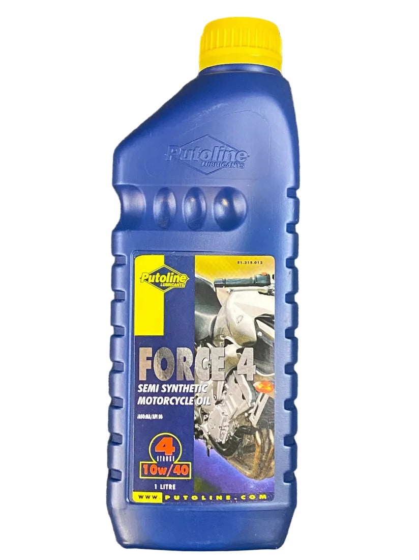 PUTOLINE FORCE 4 SEMI SYNTHETIC OIL 10W/40 - 1 LITRE