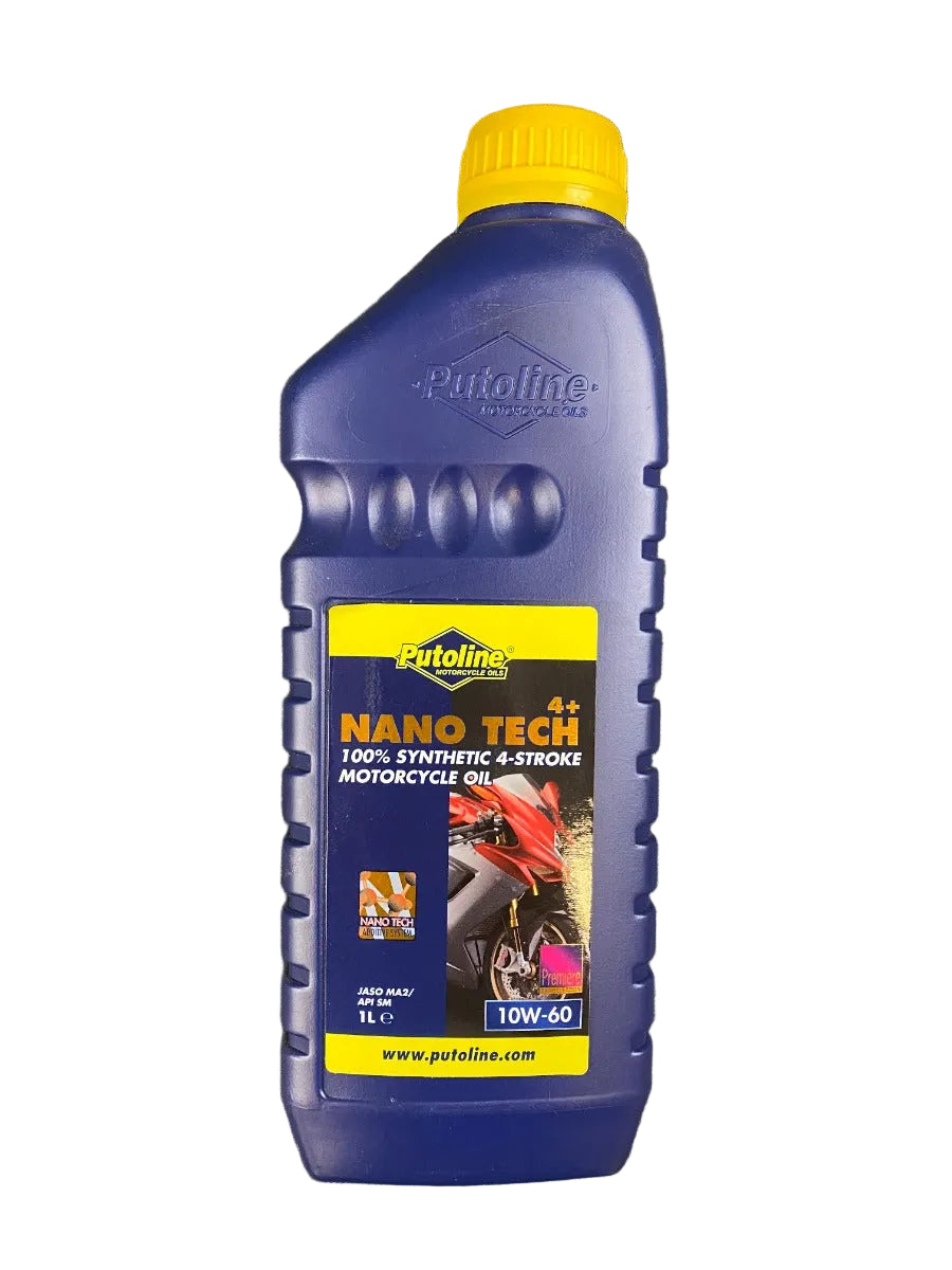 PUTOLINE NANO TECH 4+ 100% SYNTHETIC 4 STROKE OIL 10W-60 - 1 LITRE