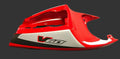 REAR FAIRING, HOT RED+DECAL