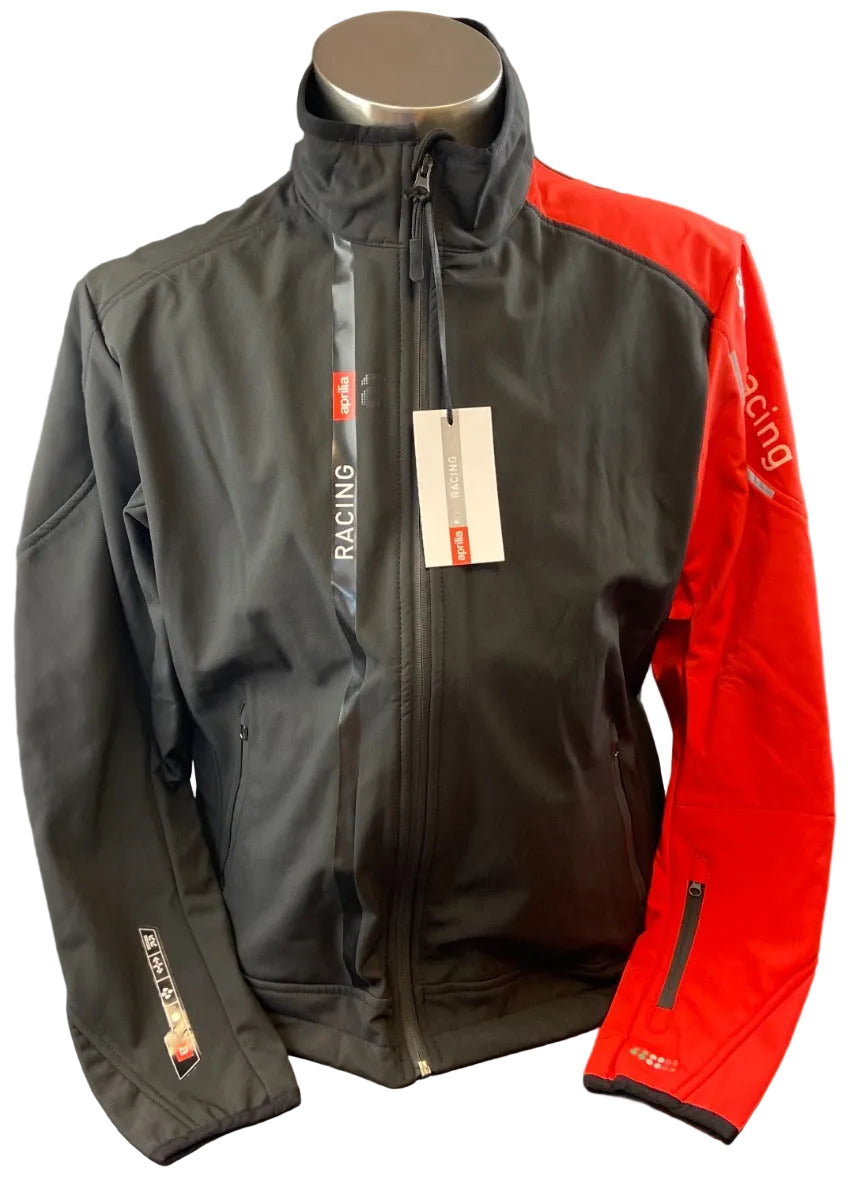 APRILIA MENS SOFT SHELL JACKET BLACK/RED