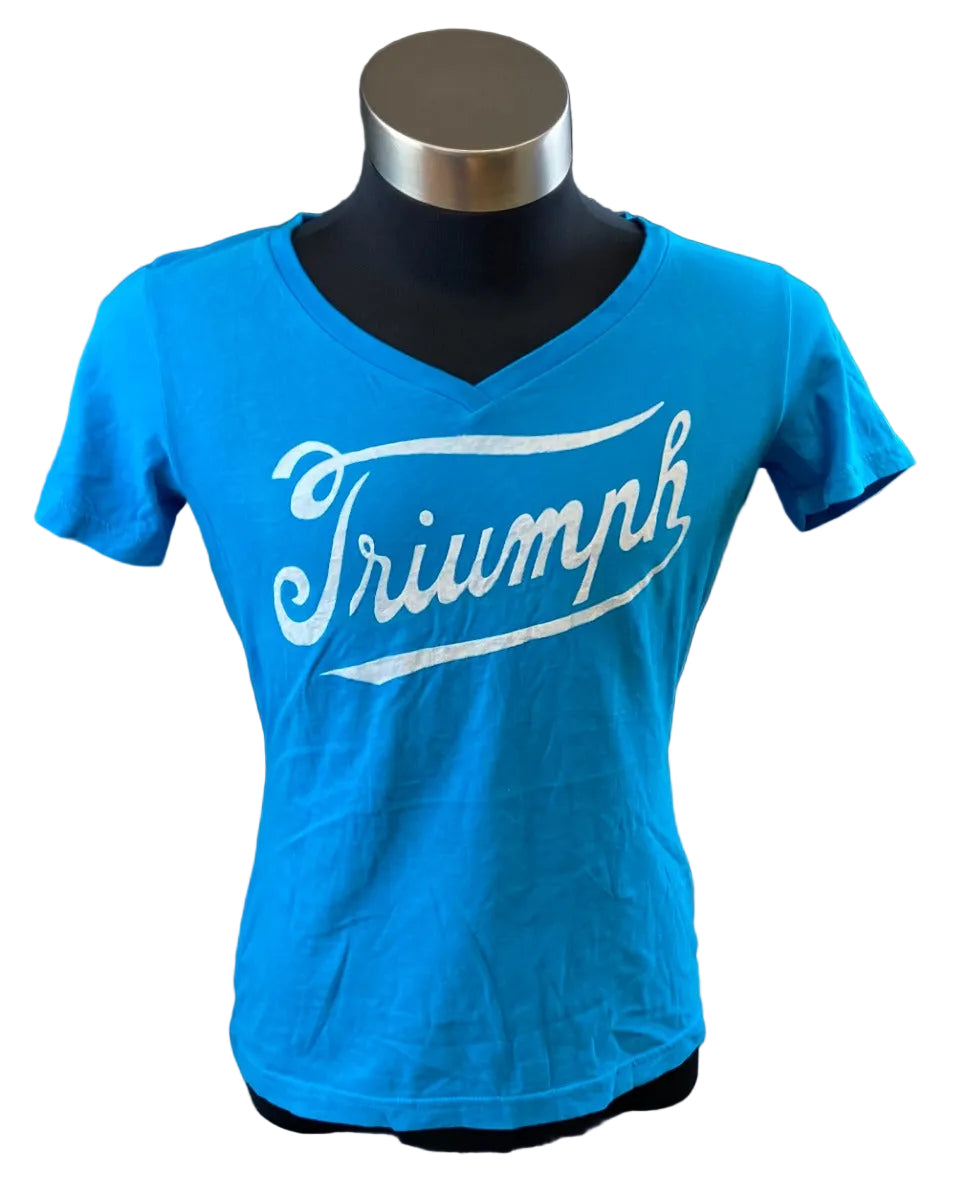 TRIUMPH LADIES BLUE T-SHIRT