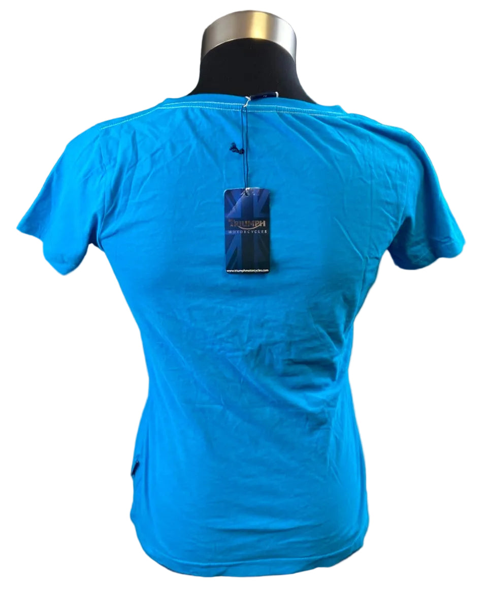 TRIUMPH LADIES BLUE T-SHIRT