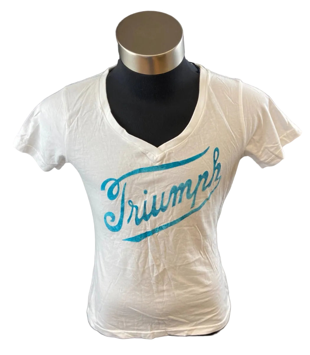TRIUMPH LADIES WHITE T-SHIRT