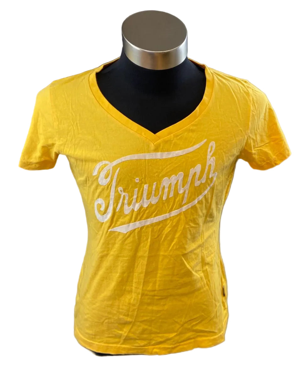 TRIUMPH LADIES YELLOW T-SHIRT